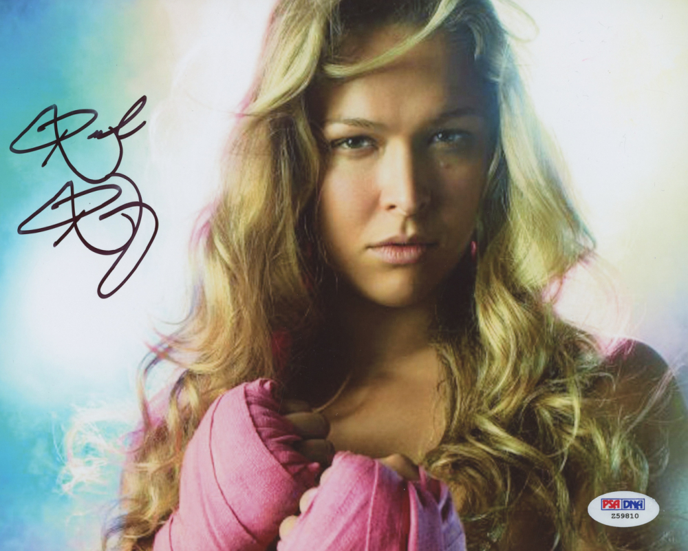 Ronda Rousey Signed 8x10 Photo (PSA COA) Pristine Auction
