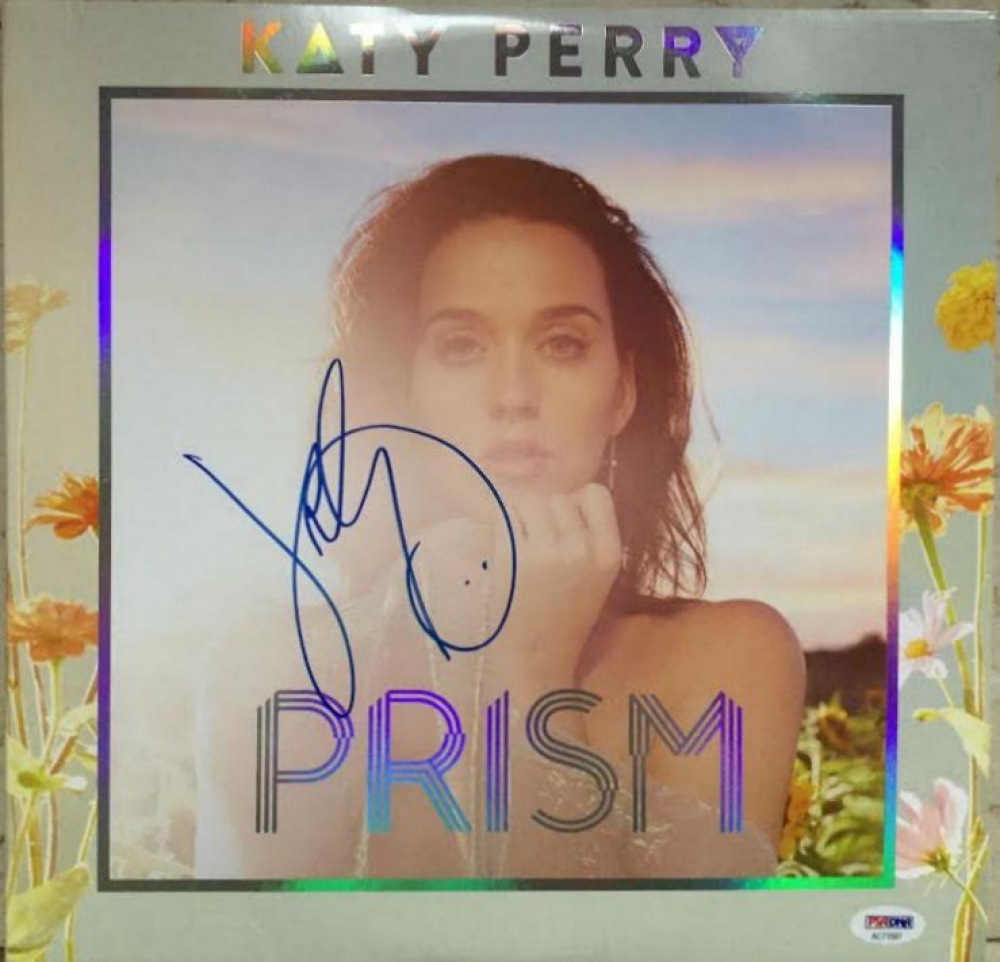 Katy Perry Signed "Prism" Vinyl Record Album (PSA COA) Pristine Auction