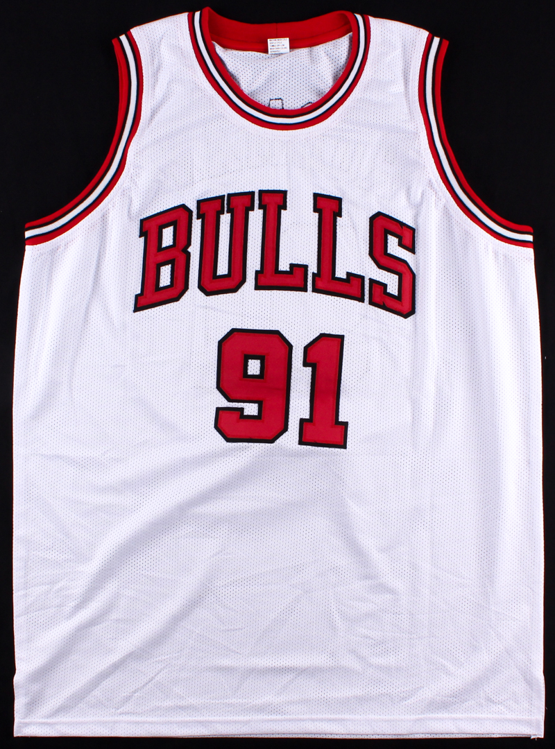 Dennis Rodman Signed Bulls Jersey (JSA COA) at PristineAuction.com Dennis Rodman Signed Bulls Jersey (JSA COA) at PristineAuction.com
