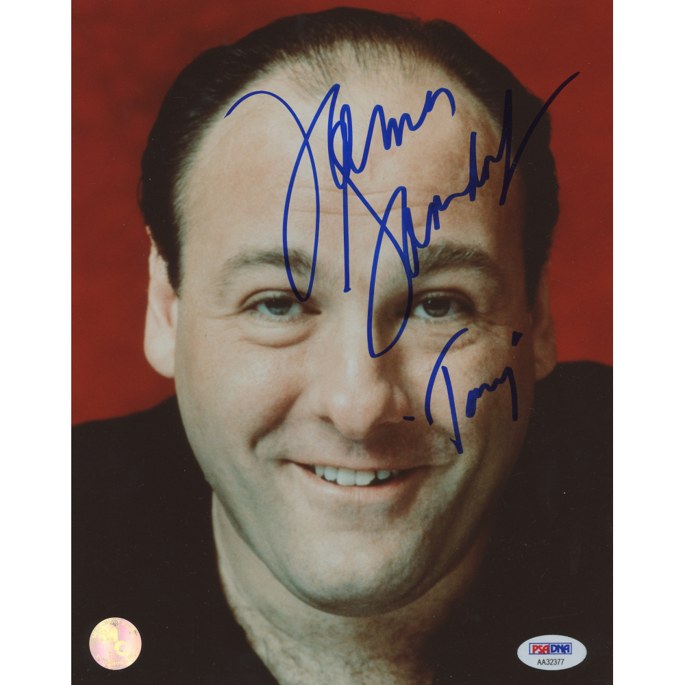James Gandolfini Signed "The Sopranos" 8x10 Photo Inscribed "Tony" (PSA