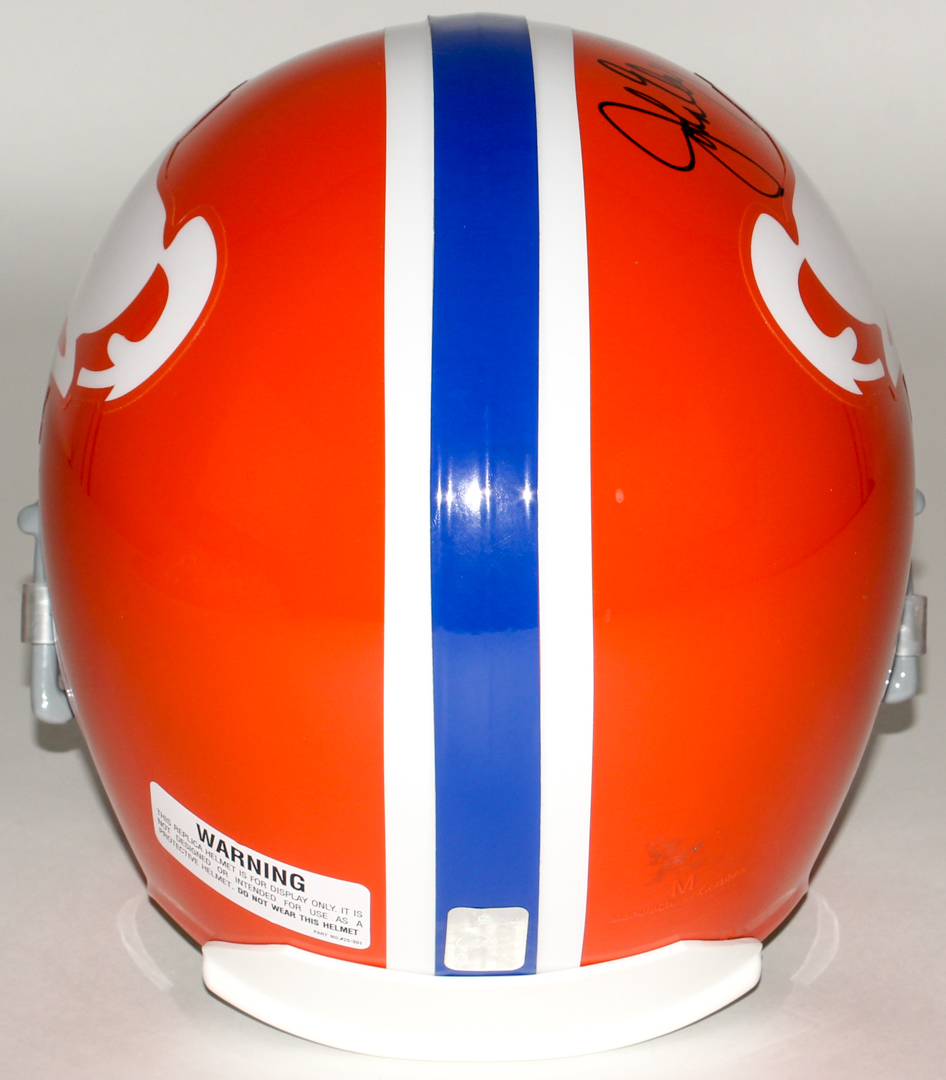 John Elway Signed Broncos Throwback Full-Size Helmet (Elway Hologram) at PristineAuction.com John Elway Signed Broncos Throwback Full-Size Helmet (Elway Hologram) at PristineAuction.com