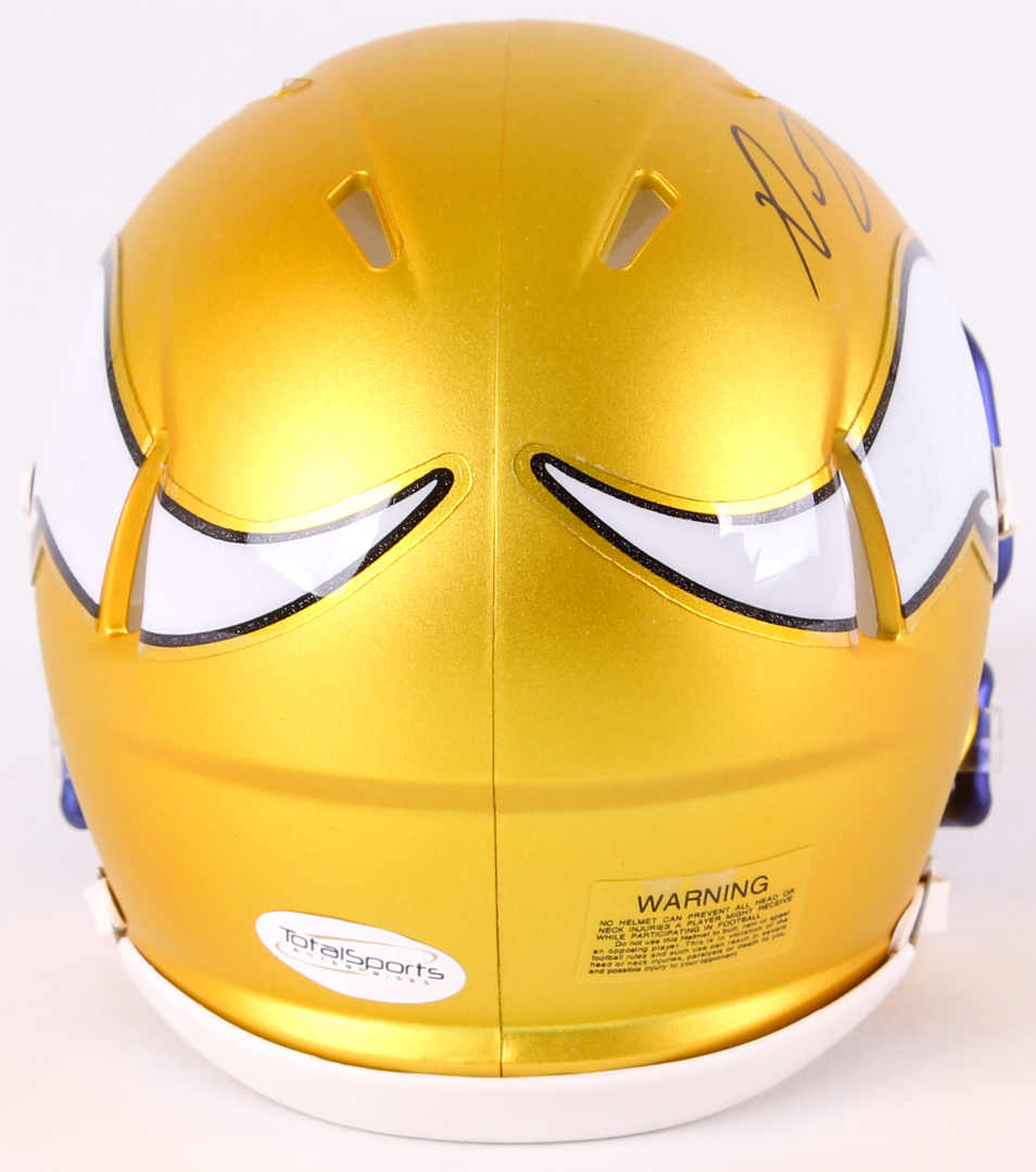 Xavier Rhodes Signed Vikings Speed Blaze Mini-Helmet (TSE COA) at PristineAuction.com Xavier Rhodes Signed Vikings Speed Blaze Mini-Helmet (TSE COA) at PristineAuction.com