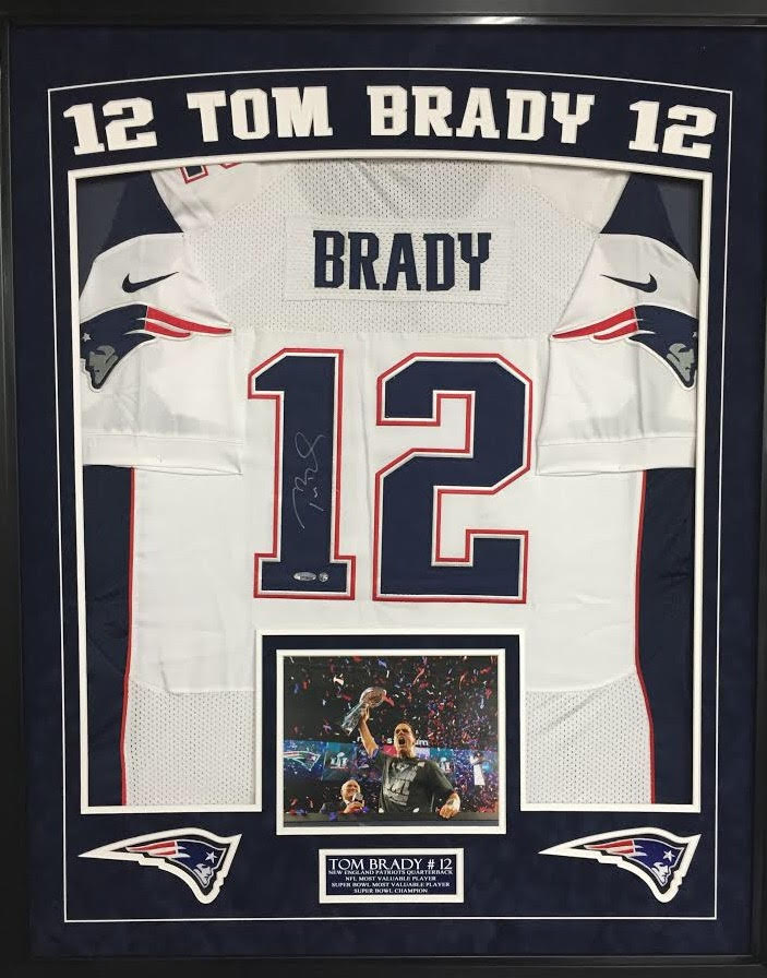 Tom Brady Signed Patriots 35x43 Custom Framed Authentic Nike Jersey Display (TriStar Hologram) at PristineAuction.com Tom Brady Signed Patriots 35x43 Custom Framed Authentic Nike Jersey Display (TriStar Hologram) at PristineAuction.com