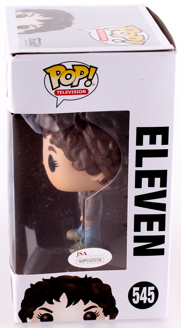 Millie Bobby Brown Signed Eleven "Stranger Things" Funko POP! Vinyl Figure Inscribed "011" (JSA COA) at PristineAuction.com Millie Bobby Brown Signed Eleven "Stranger Things" Funko POP! Vinyl Figure Inscribed "011" (JSA COA) at PristineAuction.com