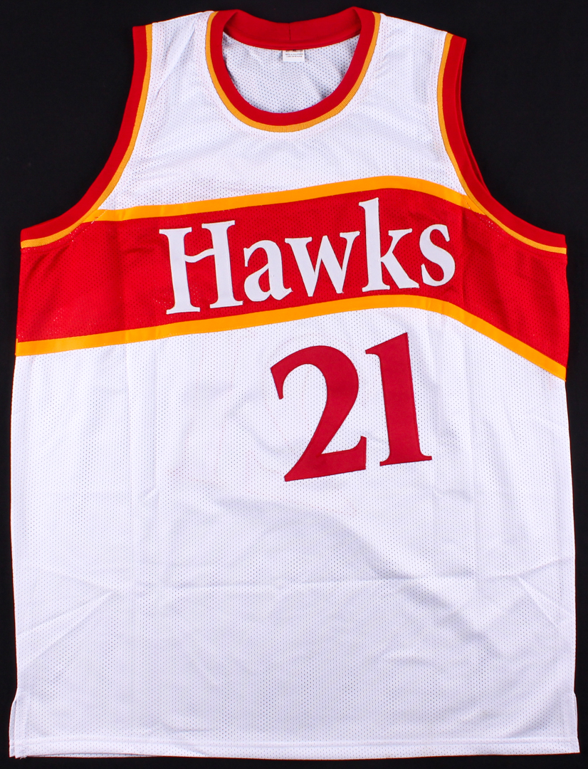 Dominique Wilkins Signed Hawks Jersey (JSA COA) at PristineAuction.com Dominique Wilkins Signed Hawks Jersey (JSA COA) at PristineAuction.com