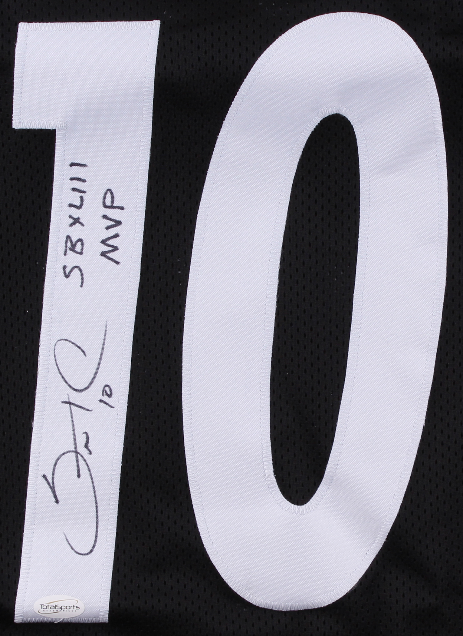 Santonio Holmes Signed Jersey Inscribed "SB XLIII MVP" (TSE COA) at PristineAuction.com Santonio Holmes Signed Jersey Inscribed "SB XLIII MVP" (TSE COA) at PristineAuction.com