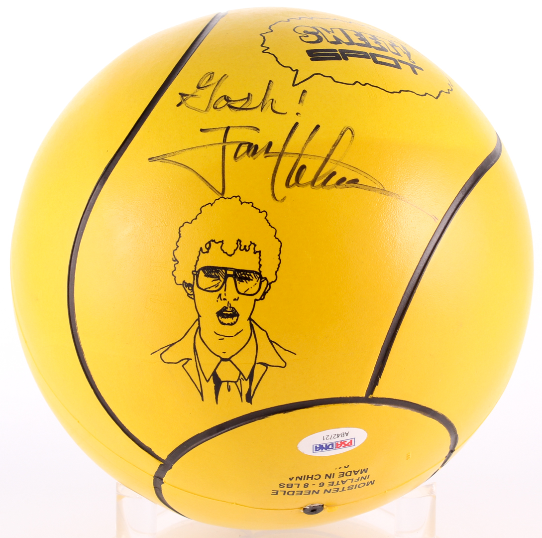 Jon Heder Signed "Napoleon Dynamite" Logo Tetherball Inscribed "Gosh!" (PSA COA) at PristineAuction.com Jon Heder Signed "Napoleon Dynamite" Logo Tetherball Inscribed "Gosh!" (PSA COA) at PristineAuction.com