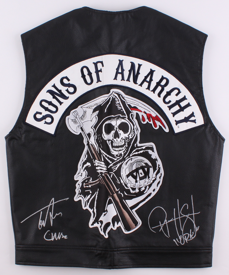 Tommy Flanagan & Ryan Hurst Signed "Sons of Anarchy" Vest Inscribed "Chibs" & "Opie" (Radtke COA) at PristineAuction.com Tommy Flanagan & Ryan Hurst Signed "Sons of Anarchy" Vest Inscribed "Chibs" & "Opie" (Radtke COA) at PristineAuction.com