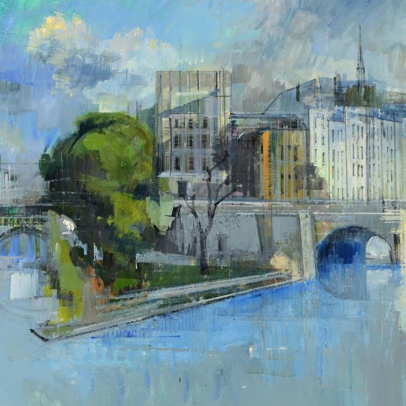 Alex Zwarenstein Signed "Bridge In Paris" 44x31 Custom Framed Original Oil Painting on Canvas at PristineAuction.com Alex Zwarenstein Signed "Bridge In Paris" 44x31 Custom Framed Original Oil Painting on Canvas at PristineAuction.com