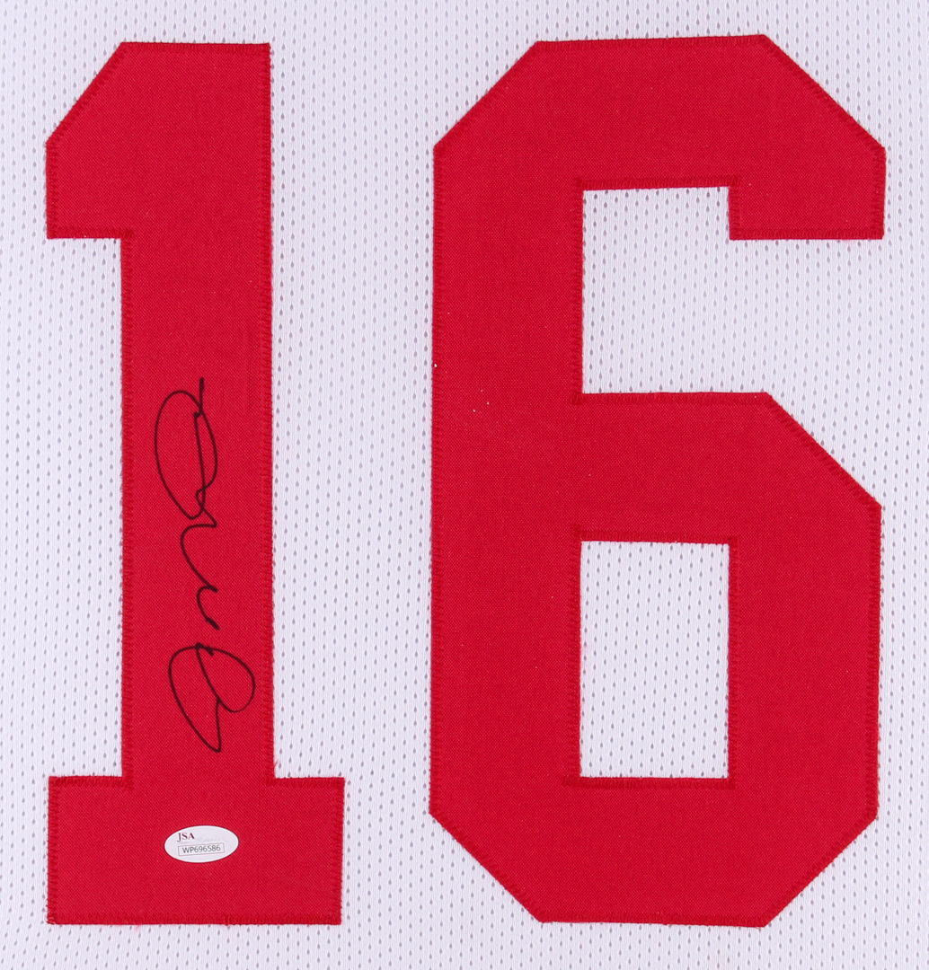 Joe Montana Signed 49ers 35x43 Custom Framed Jersey (JSA Hologram)(Imperfect) at PristineAuction.com Joe Montana Signed 49ers 35x43 Custom Framed Jersey (JSA Hologram)(Imperfect) at PristineAuction.com