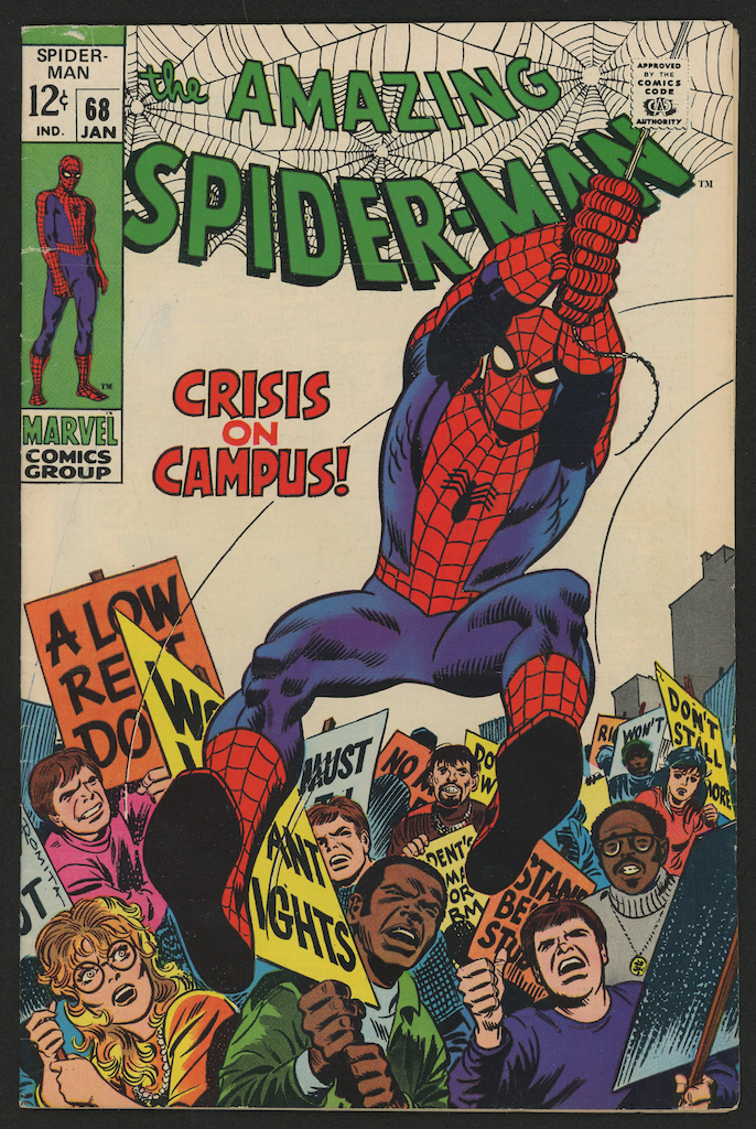 Vintage Original 1968 "The Amzing Spider-Man" Issue #68 Marvel Comic Book at PristineAuction.com Vintage Original 1968 "The Amzing Spider-Man" Issue #68 Marvel Comic Book at PristineAuction.com