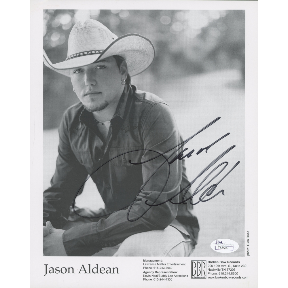 JASON ALDEAN signed autographed photo COA Hologram