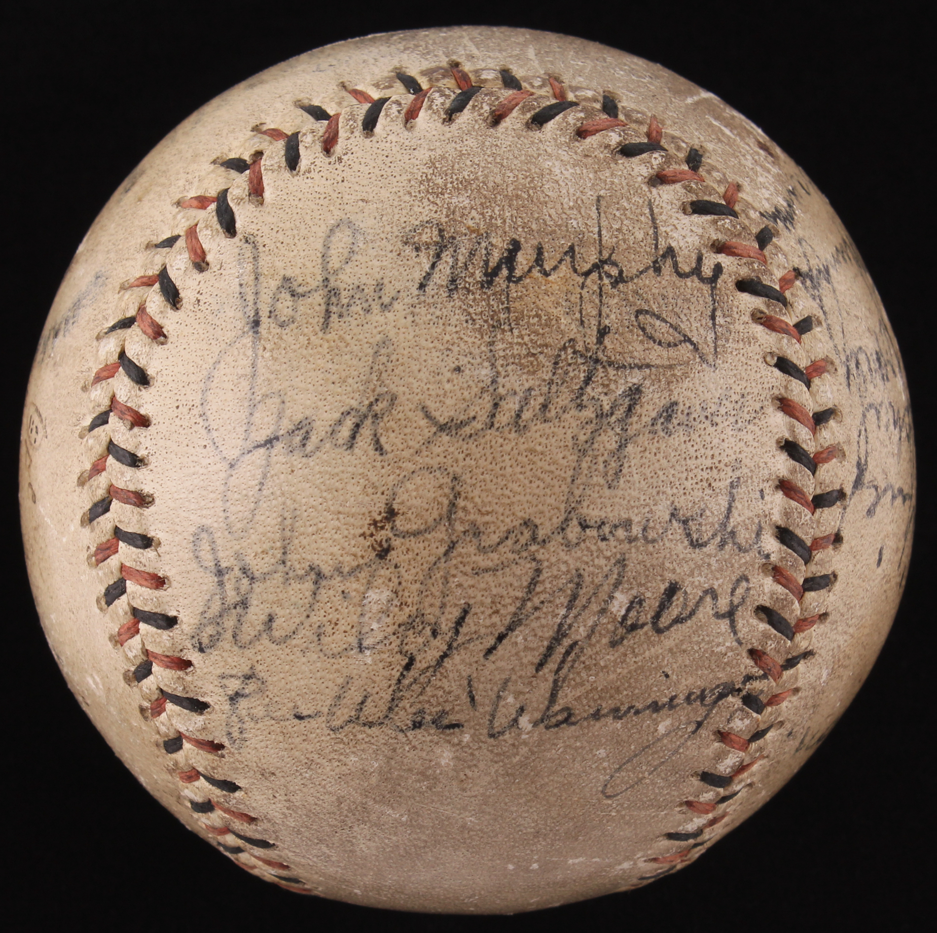 1932 New York Yankees OAL Baseball Team-Signed by (18) with Lefty Gomez, Johnny Murphy, Johnny Grabowski (PSA LOA) at PristineAuction.com 1932 New York Yankees OAL Baseball Team-Signed by (18) with Lefty Gomez, Johnny Murphy, Johnny Grabowski (PSA LOA) at PristineAuction.com