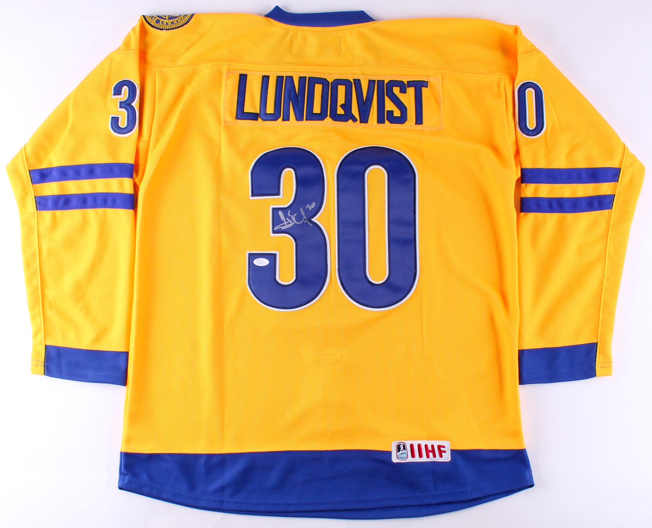 Henrik Lundqvist Signed Sweden Jersey (JSA COA) at PristineAuction.com Henrik Lundqvist Signed Sweden Jersey (JSA COA) at PristineAuction.com