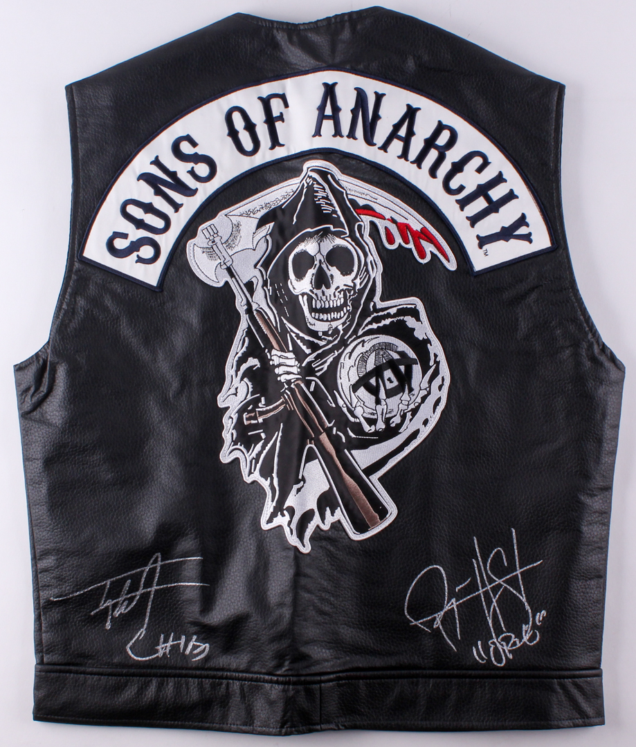 Tommy Flanagan & Ryan Hurst Signed "Sons of Anarchy" Vest Inscribed "Chibs" & "Opie" (Radtke COA) at PristineAuction.com Tommy Flanagan & Ryan Hurst Signed "Sons of Anarchy" Vest Inscribed "Chibs" & "Opie" (Radtke COA) at PristineAuction.com