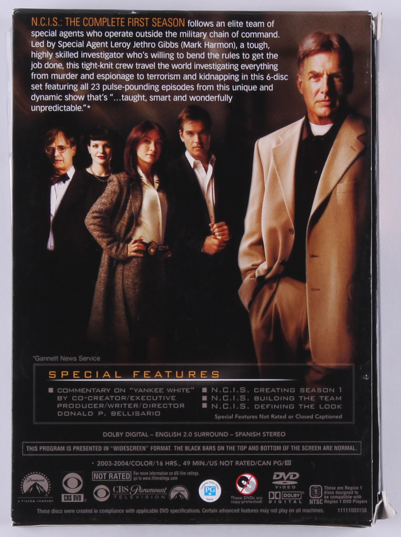 Mark Harmon Signed "NCIS" Season 1 DVD Box Cover (Beckett COA) at PristineAuction.com Mark Harmon Signed "NCIS" Season 1 DVD Box Cover (Beckett COA) at PristineAuction.com