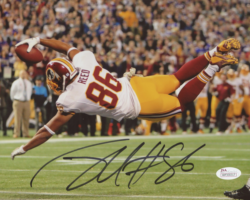 Jordan Reed Signed Redskins 8x10 Photo (JSA COA) | Pristine Auction