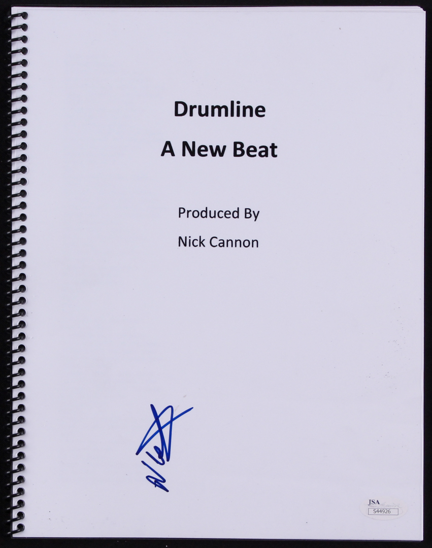 Nick Cannon Signed "Drumline: A New Beat" Full Script (JSA Hologram) at PristineAuction.com Nick Cannon Signed "Drumline: A New Beat" Full Script (JSA Hologram) at PristineAuction.com