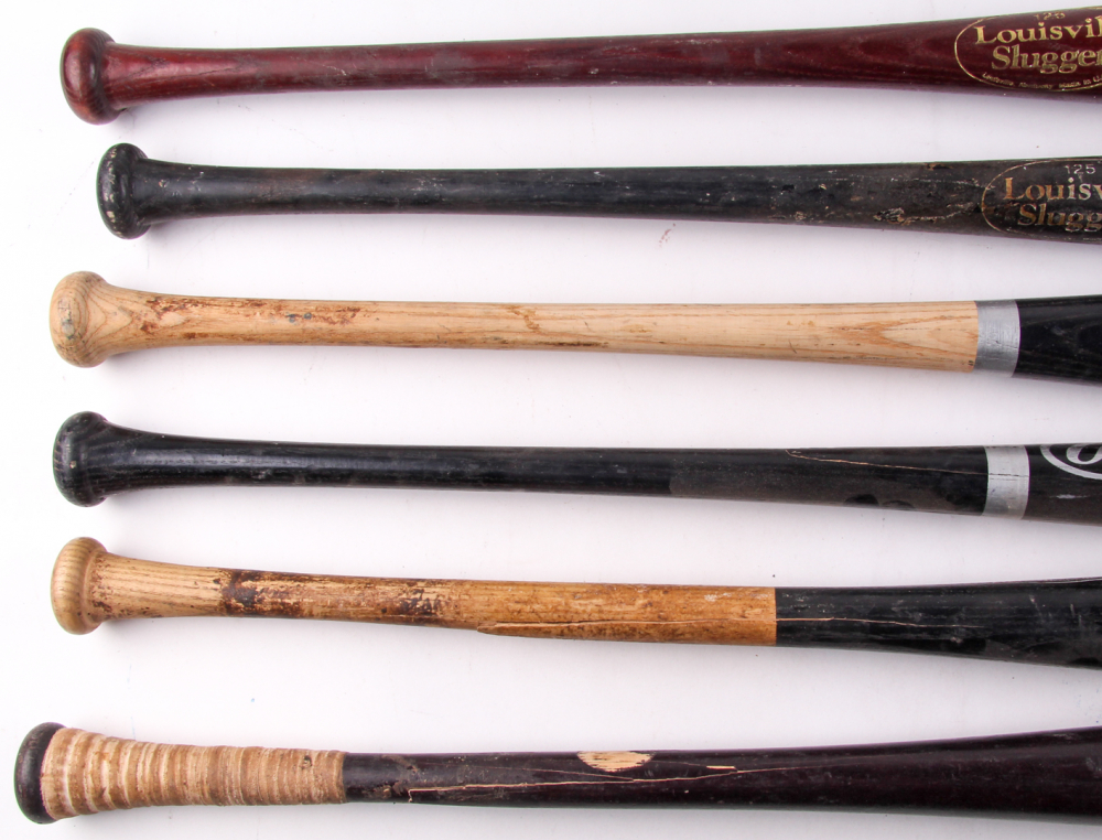 Lot of (6) Assorted GameUsed Baseball Bats Pristine Auction