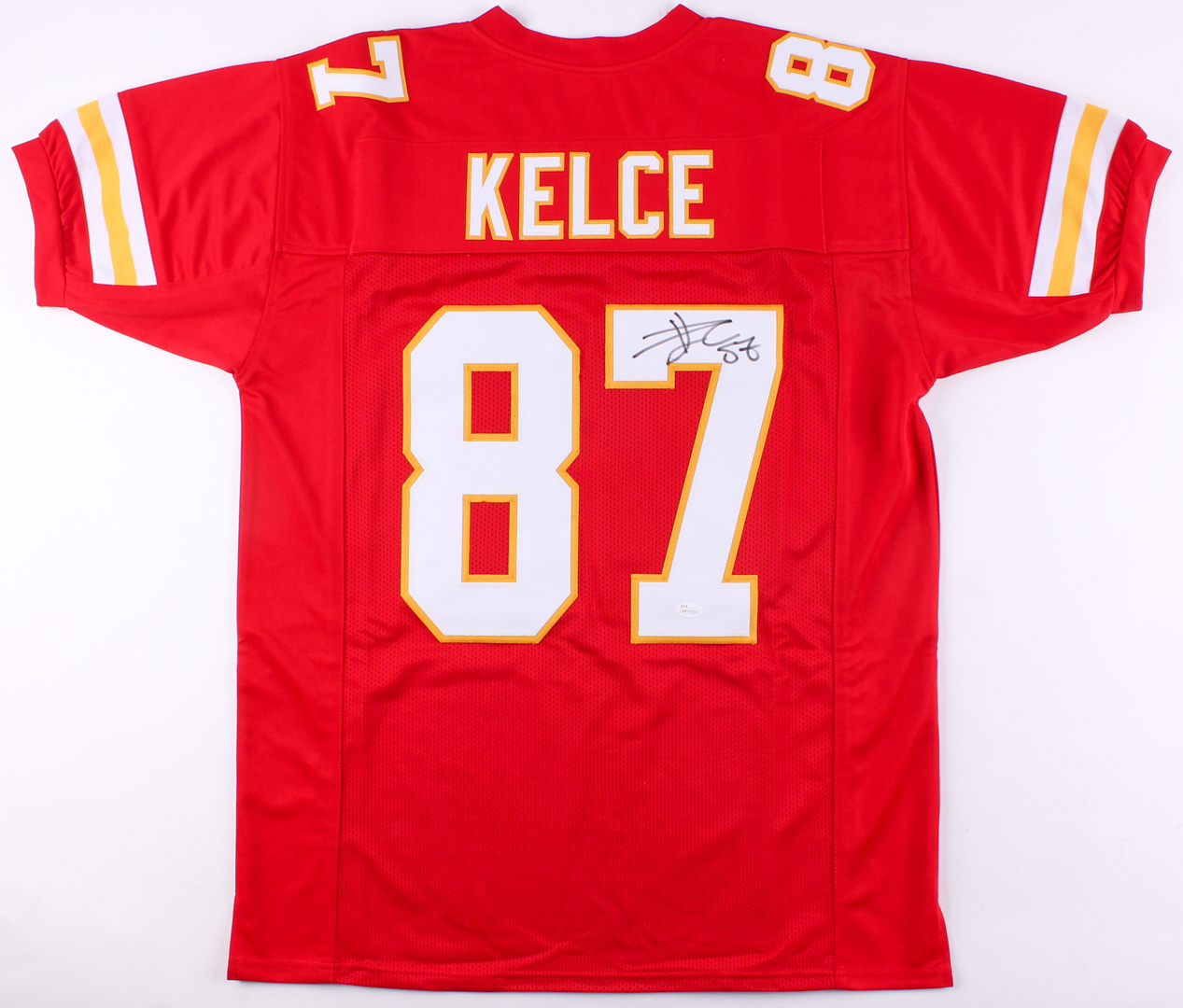 Travis Kelce Signed Chiefs Jersey (JSA COA) at PristineAuction.com Travis Kelce Signed Chiefs Jersey (JSA COA) at PristineAuction.com