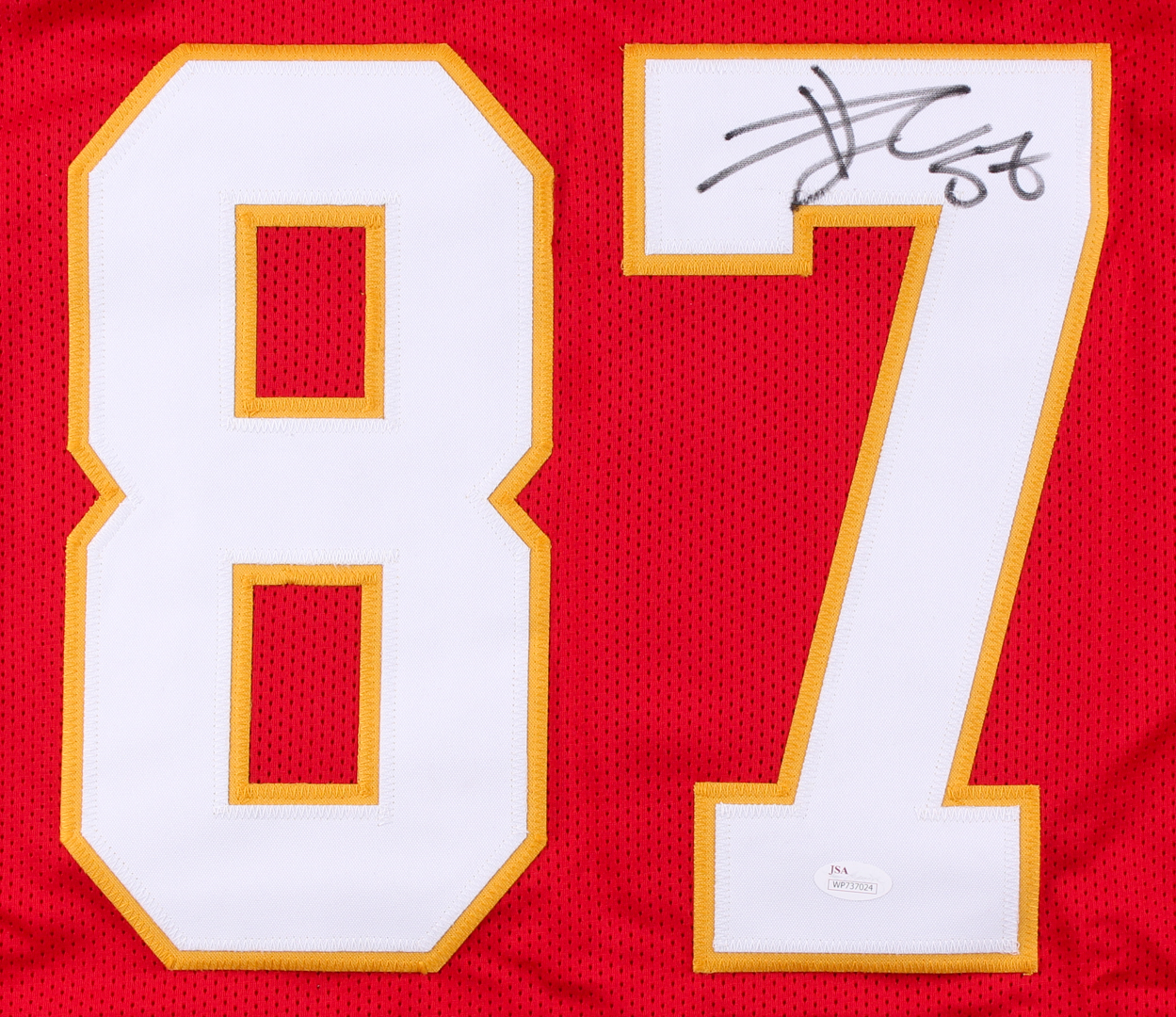 Travis Kelce Signed Chiefs Jersey (JSA COA) at PristineAuction.com Travis Kelce Signed Chiefs Jersey (JSA COA) at PristineAuction.com