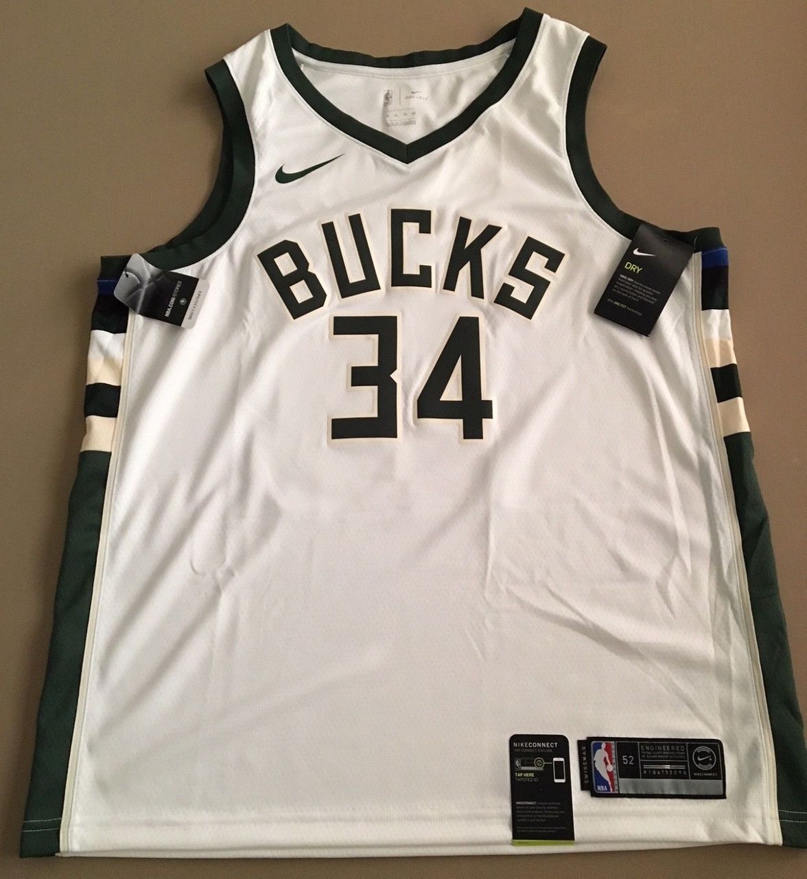 Giannis Antetokounmpo Signed Bucks Jersey (Steiner COA & Antetokounmpo Hologram) at PristineAuction.com Giannis Antetokounmpo Signed Bucks Jersey (Steiner COA & Antetokounmpo Hologram) at PristineAuction.com