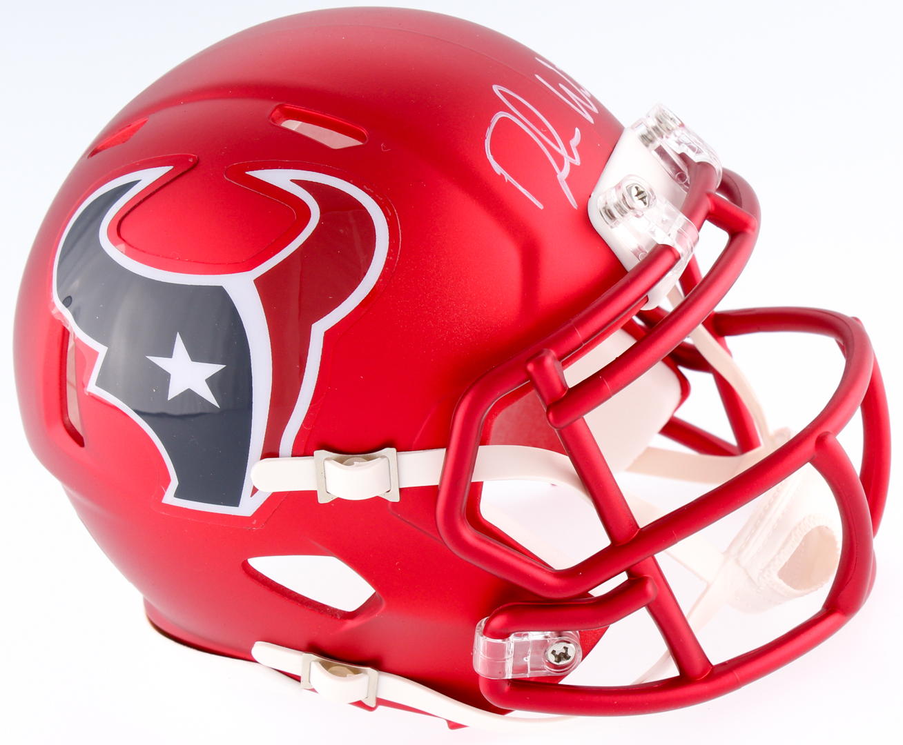 Deshaun Watson Signed Texans Blaze Mini Helmet (Beckett COA & Watson Hologram) at PristineAuction.com Deshaun Watson Signed Texans Blaze Mini Helmet (Beckett COA & Watson Hologram) at PristineAuction.com