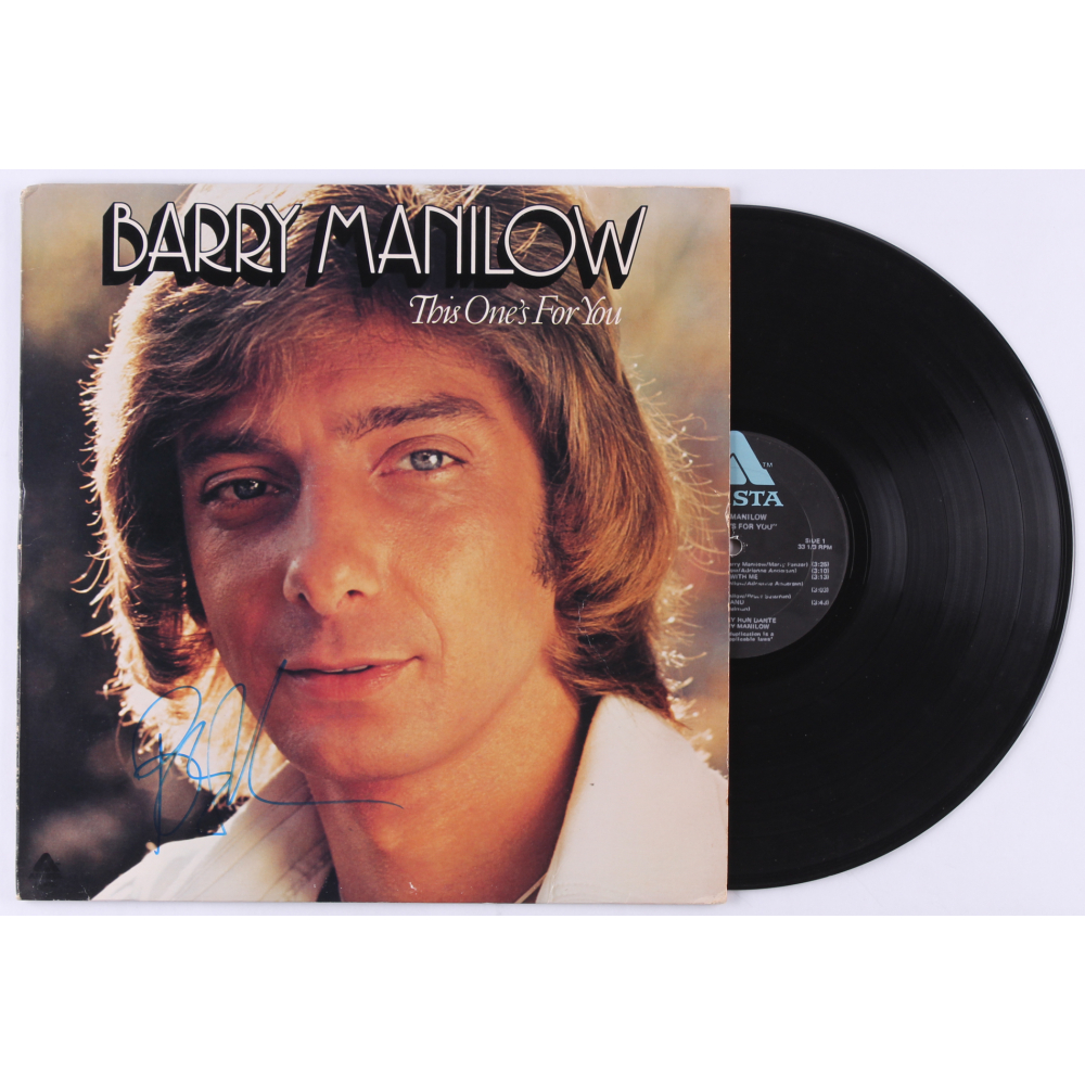Barry Manilow Signed "This One's For You" Record Album Cover (JSA COA ...