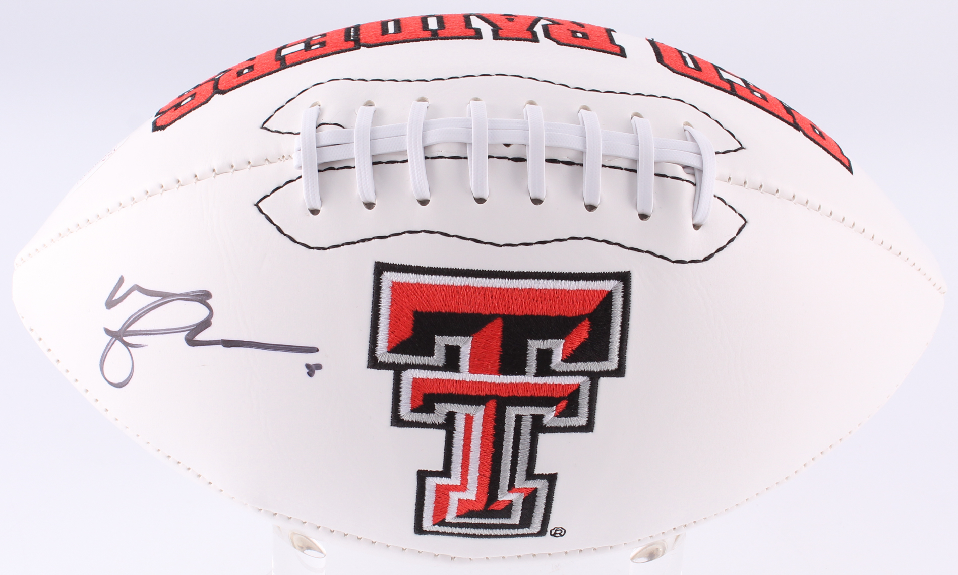 Michael Crabtree Signed Texas Tech Red Raiders Logo Football (JSA COA) at PristineAuction.com Michael Crabtree Signed Texas Tech Red Raiders Logo Football (JSA COA) at PristineAuction.com