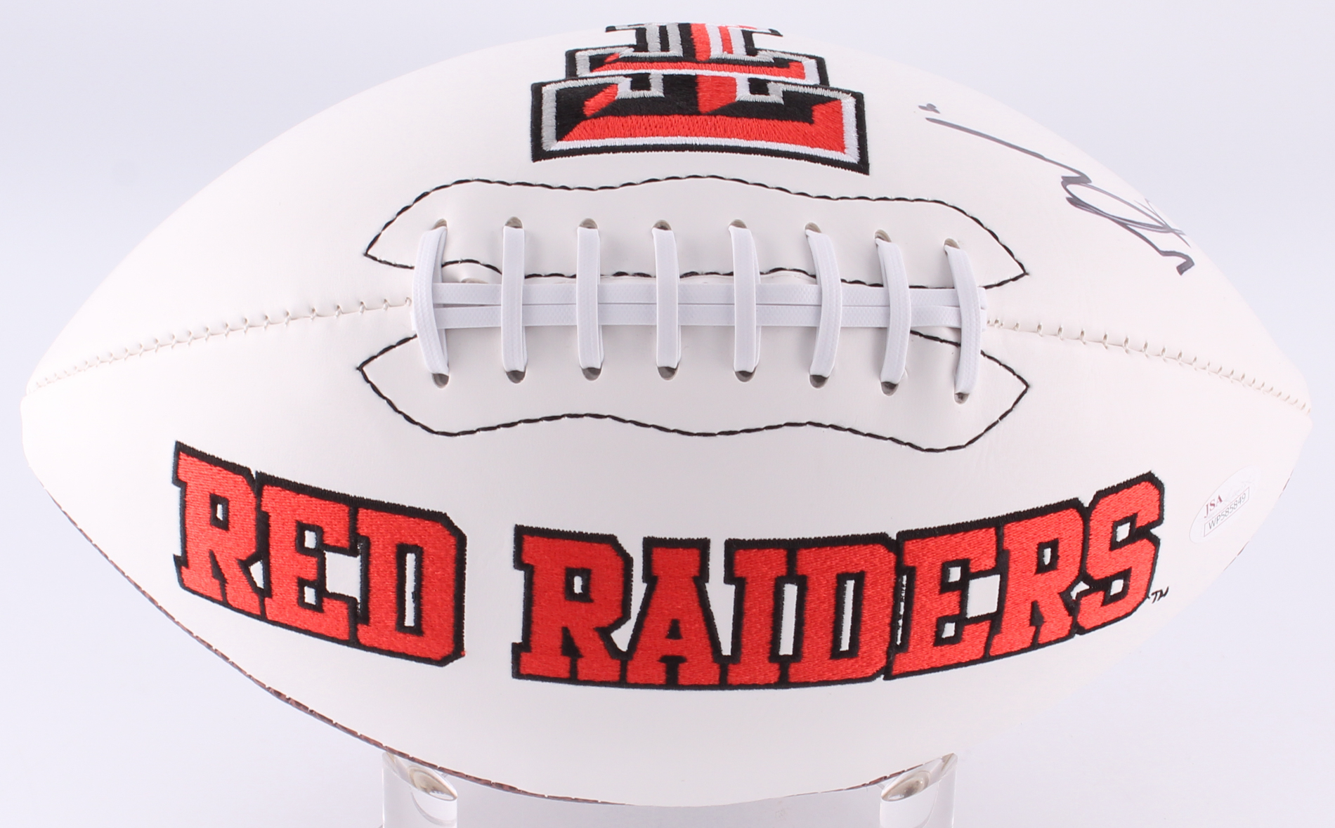 Michael Crabtree Signed Texas Tech Red Raiders Logo Football (JSA COA) at PristineAuction.com Michael Crabtree Signed Texas Tech Red Raiders Logo Football (JSA COA) at PristineAuction.com