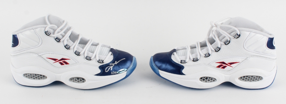 Pair of (2) Allen Iverson Signed Limited Edition Reebok Shoes (UDA COA) at PristineAuction.com Pair of (2) Allen Iverson Signed Limited Edition Reebok Shoes (UDA COA) at PristineAuction.com