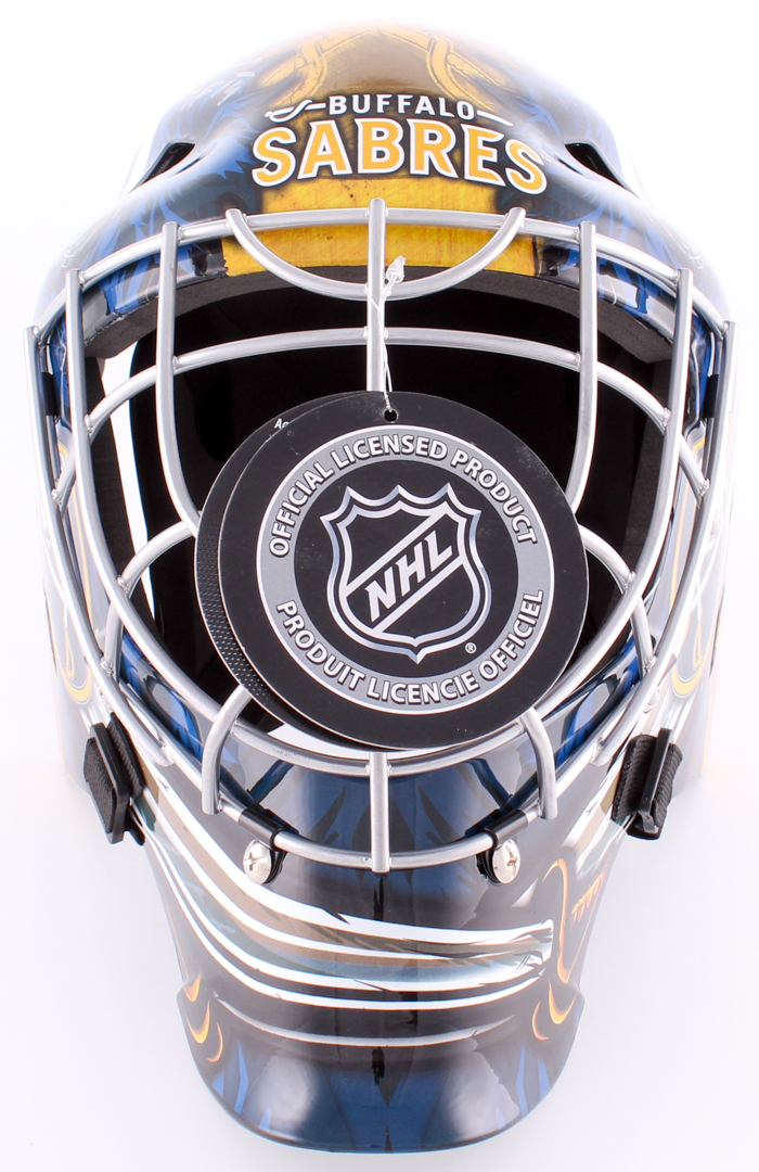 Dominik Hasek Signed Sabres Full-Size Goalie Mask Inscribed "HOF 14" (Schwartz COA) at PristineAuction.com Dominik Hasek Signed Sabres Full-Size Goalie Mask Inscribed "HOF 14" (Schwartz COA) at PristineAuction.com