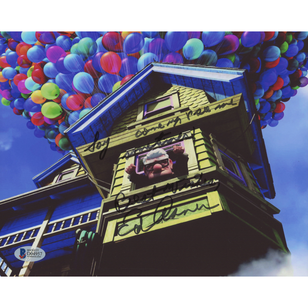 Ed Asner Signed "Up" 8x10 Photo Inscribed "Say Come Up  & See Me Sometimes!" & "Best Wishes" (Beckett) at PristineAuction.com