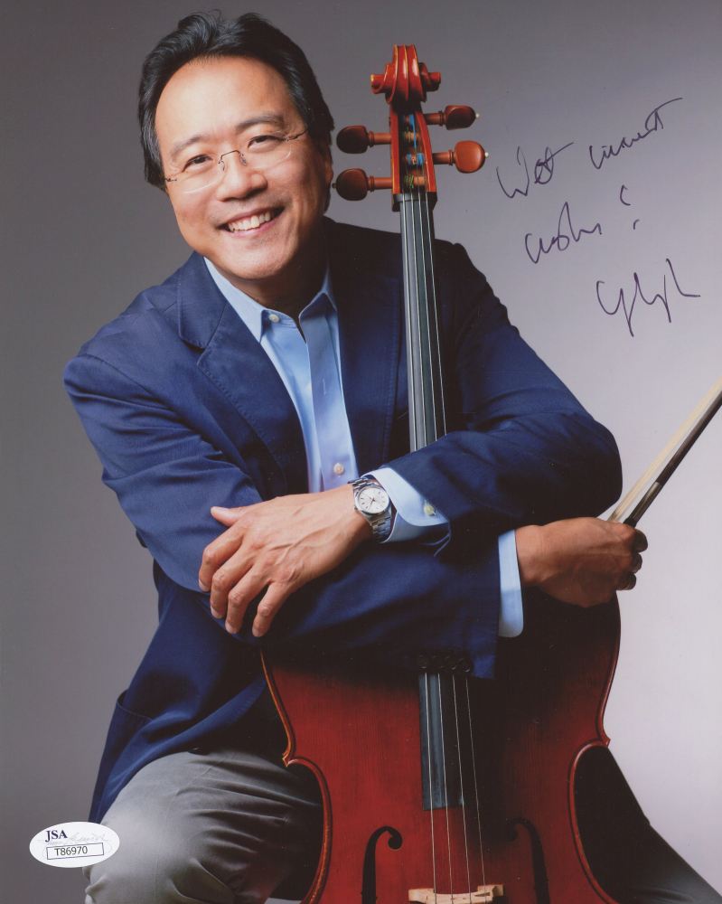 Yo Yo Ma Signed 8x10 Photo Inscribed "With Warmest Wishes!" (JSA COA