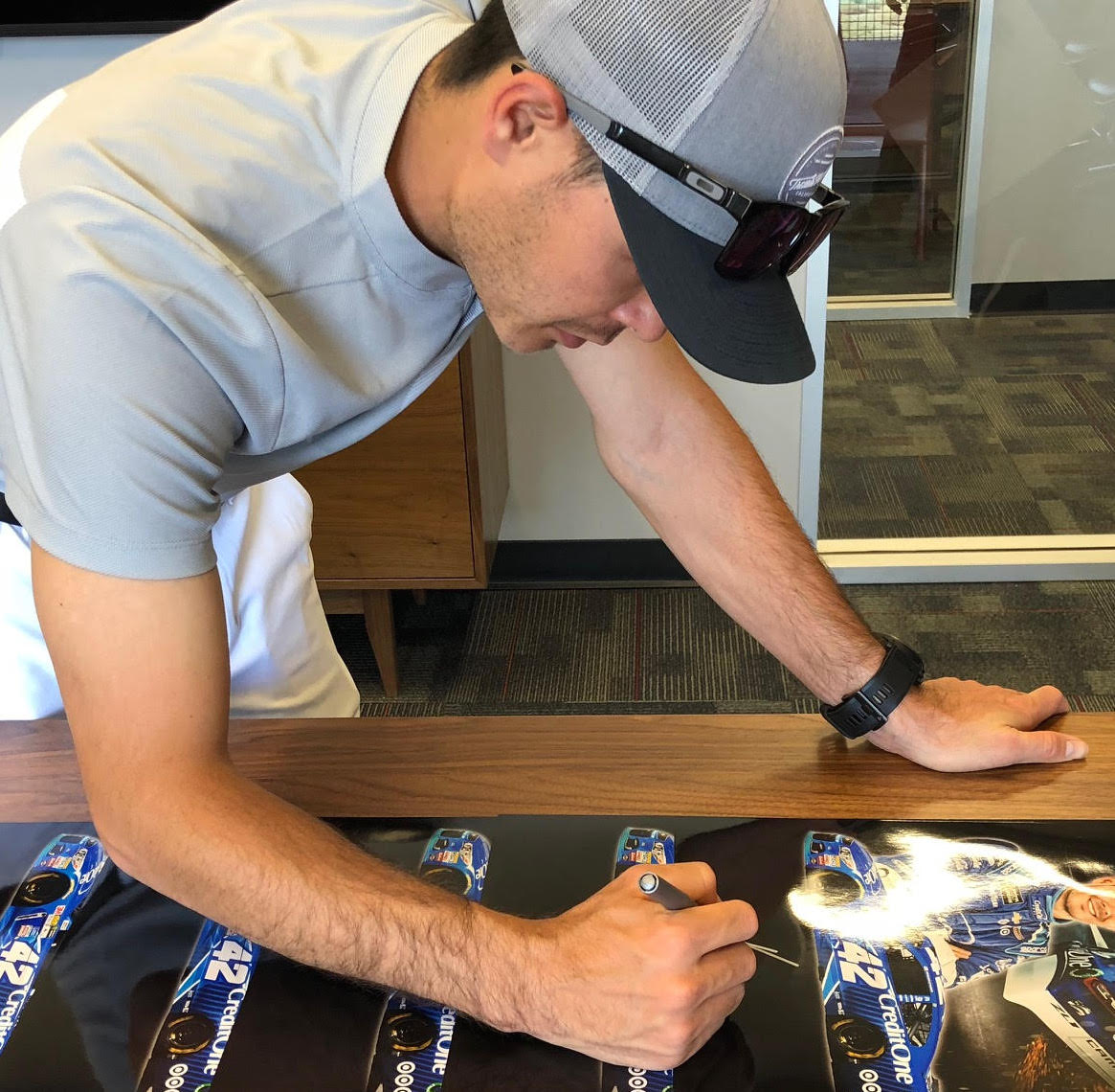 Kyle Larson Signed Matte Black NASCAR Mini-Helmet (PA COA) at PristineAuction.com Kyle Larson Signed Matte Black NASCAR Mini-Helmet (PA COA) at PristineAuction.com