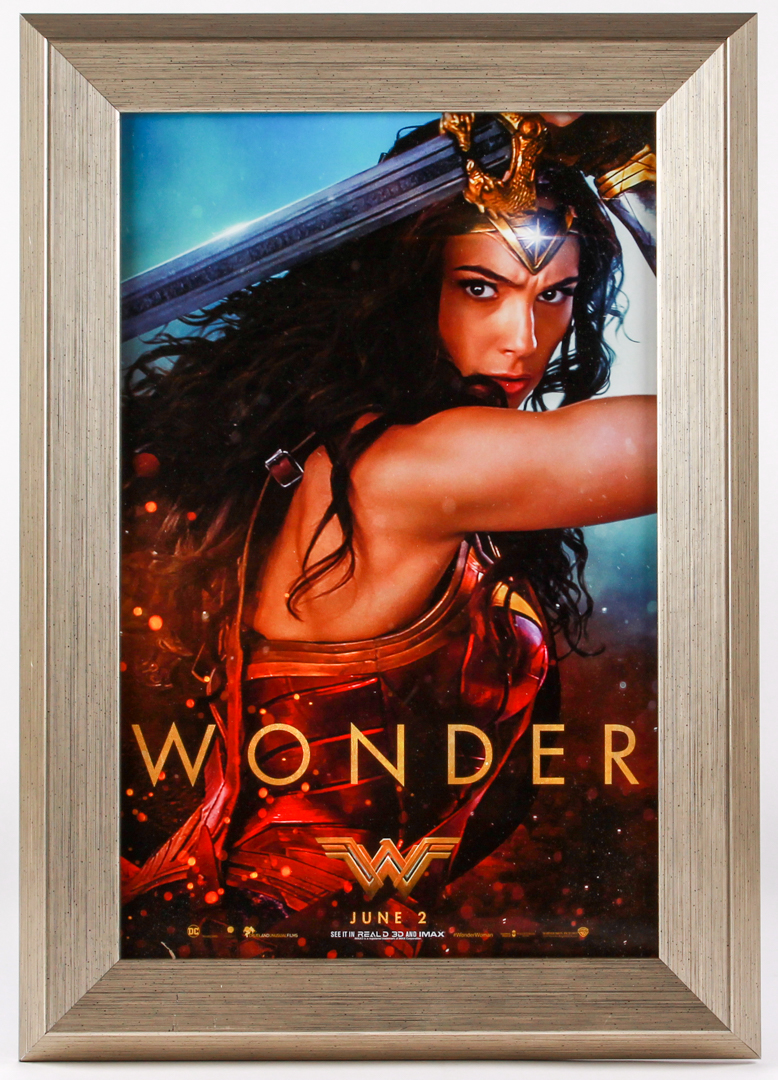 Wonder Woman 14.5x20.5 Custom Framed Movie Poster at PristineAuction.com Wonder Woman 14.5x20.5 Custom Framed Movie Poster at PristineAuction.com