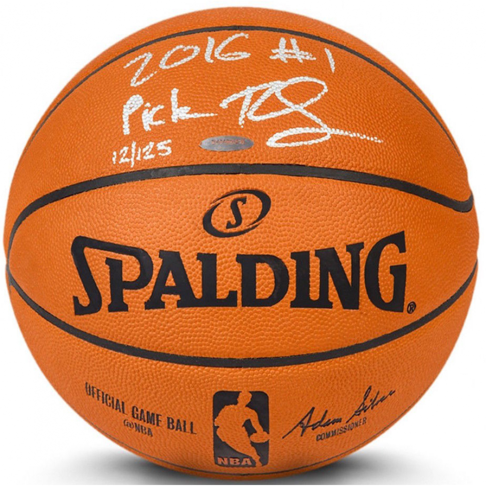 Ben Simmons Signed LE Official NBA Game Ball Inscribed 2016 1 Pick