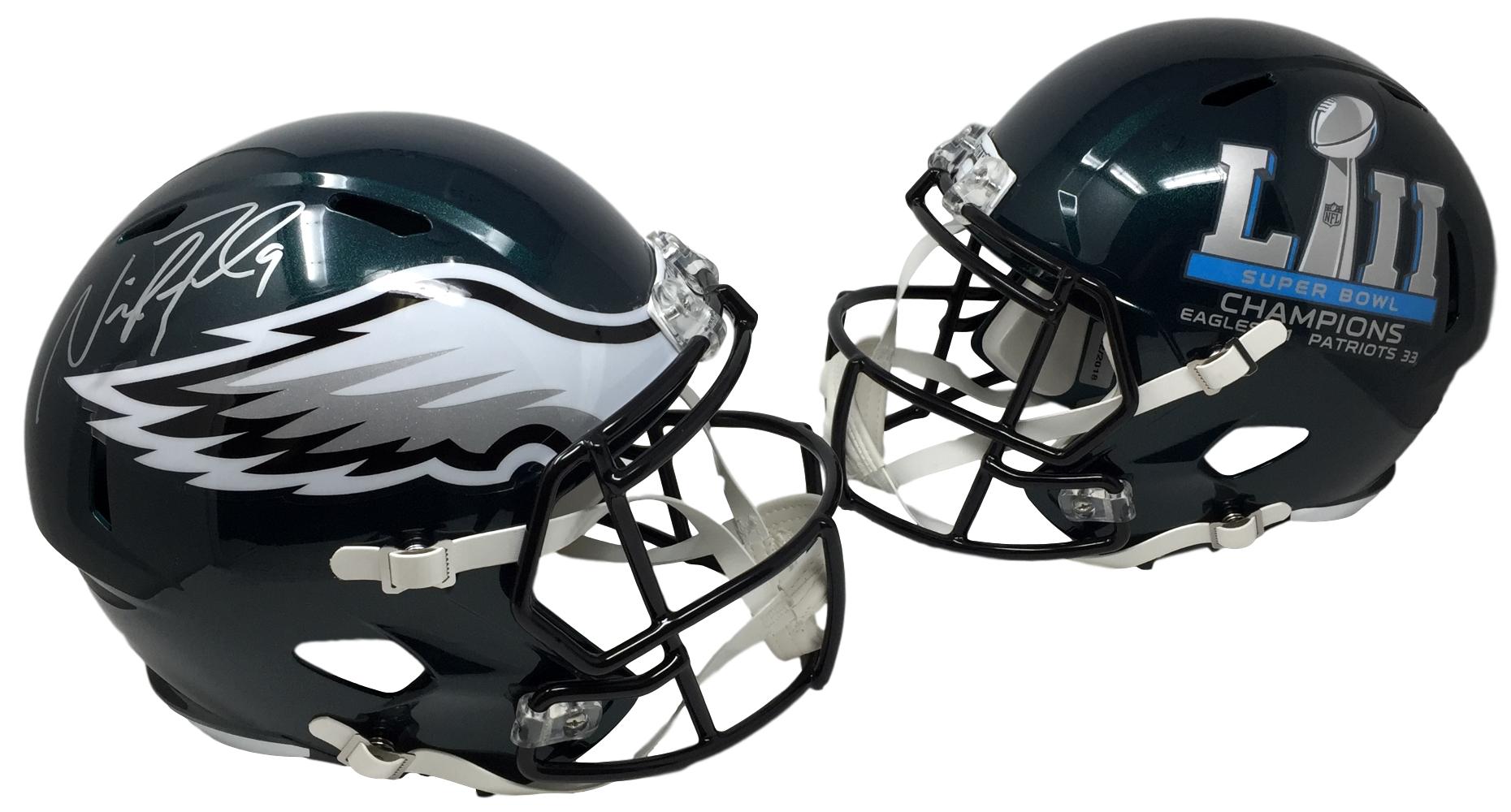 Nick Foles Signed Eagles Super Bowl LII Full-Size Speed Helmet (Fanatics) at PristineAuction.com Nick Foles Signed Eagles Super Bowl LII Full-Size Speed Helmet (Fanatics) at PristineAuction.com