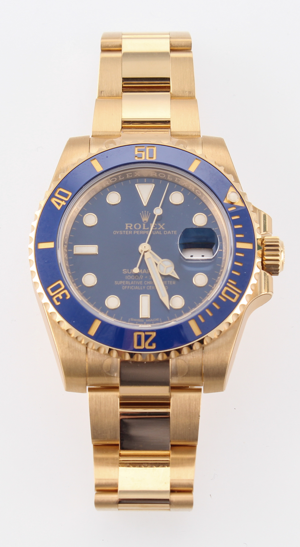 Rolex Submariner Date 18K Gold Watch (New) at PristineAuction.com Rolex Submariner Date 18K Gold Watch (New) at PristineAuction.com