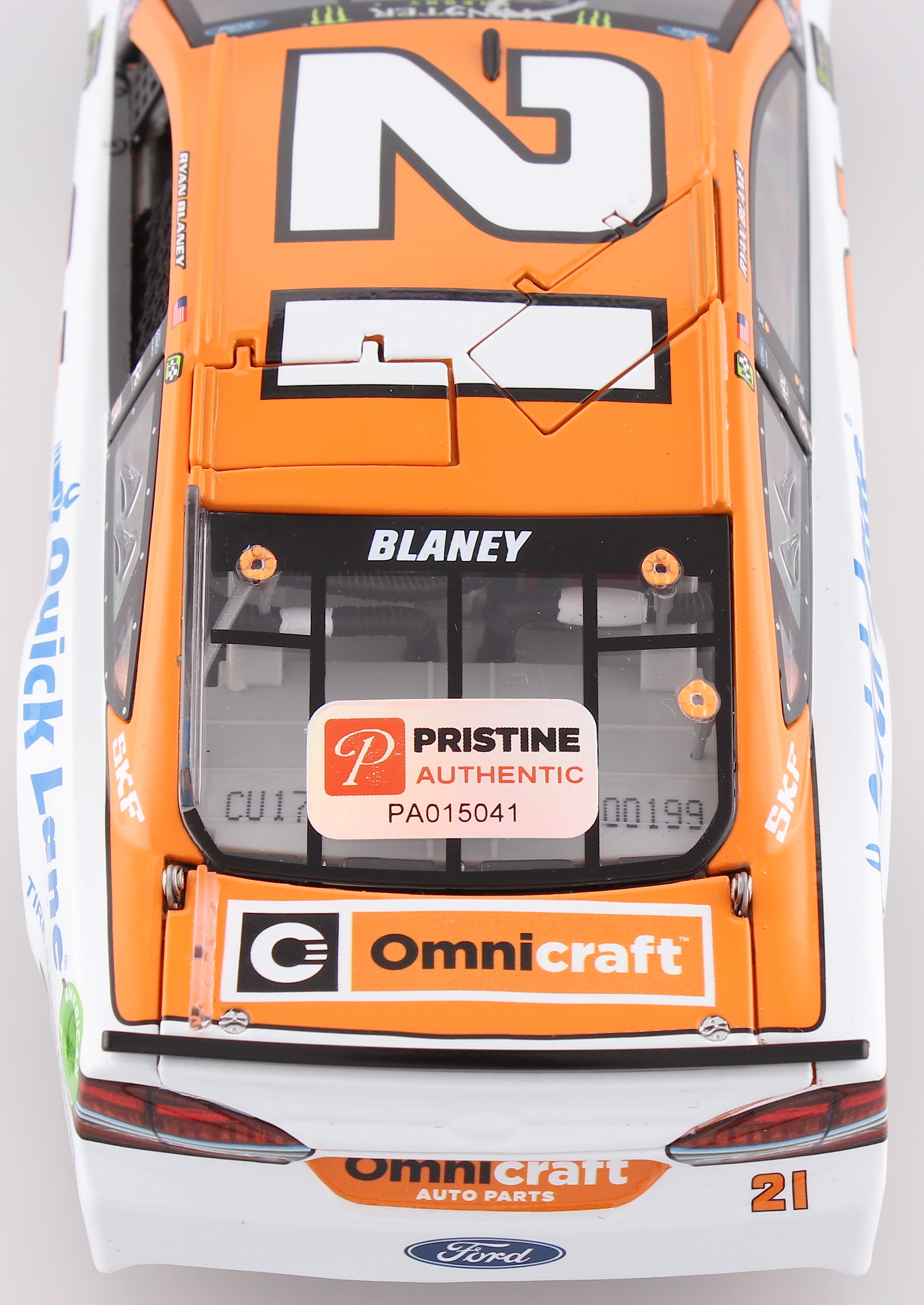 Ryan Blaney Signed 2017 NASCAR #21 Omnicraft 1:24 Premium Action Diecast Car (PA COA) at PristineAuction.com Ryan Blaney Signed 2017 NASCAR #21 Omnicraft 1:24 Premium Action Diecast Car (PA COA) at PristineAuction.com