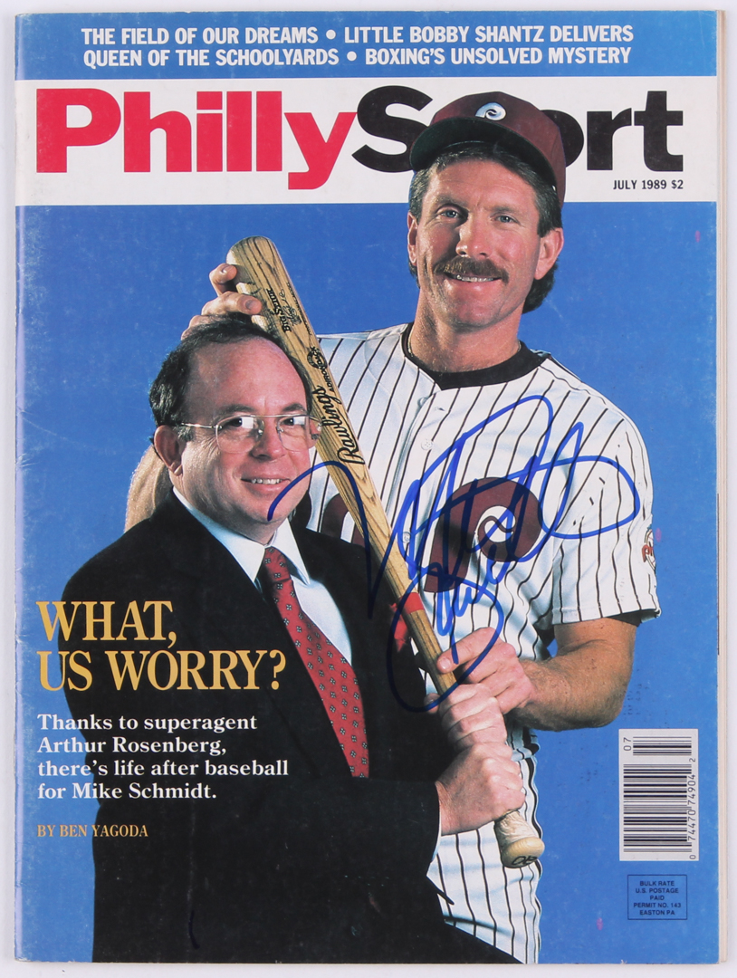 Mike Schmidt Signed 1989 Philly Sport Magazine (PSA LOA) at PristineAuction.com Mike Schmidt Signed 1989 Philly Sport Magazine (PSA LOA) at PristineAuction.com