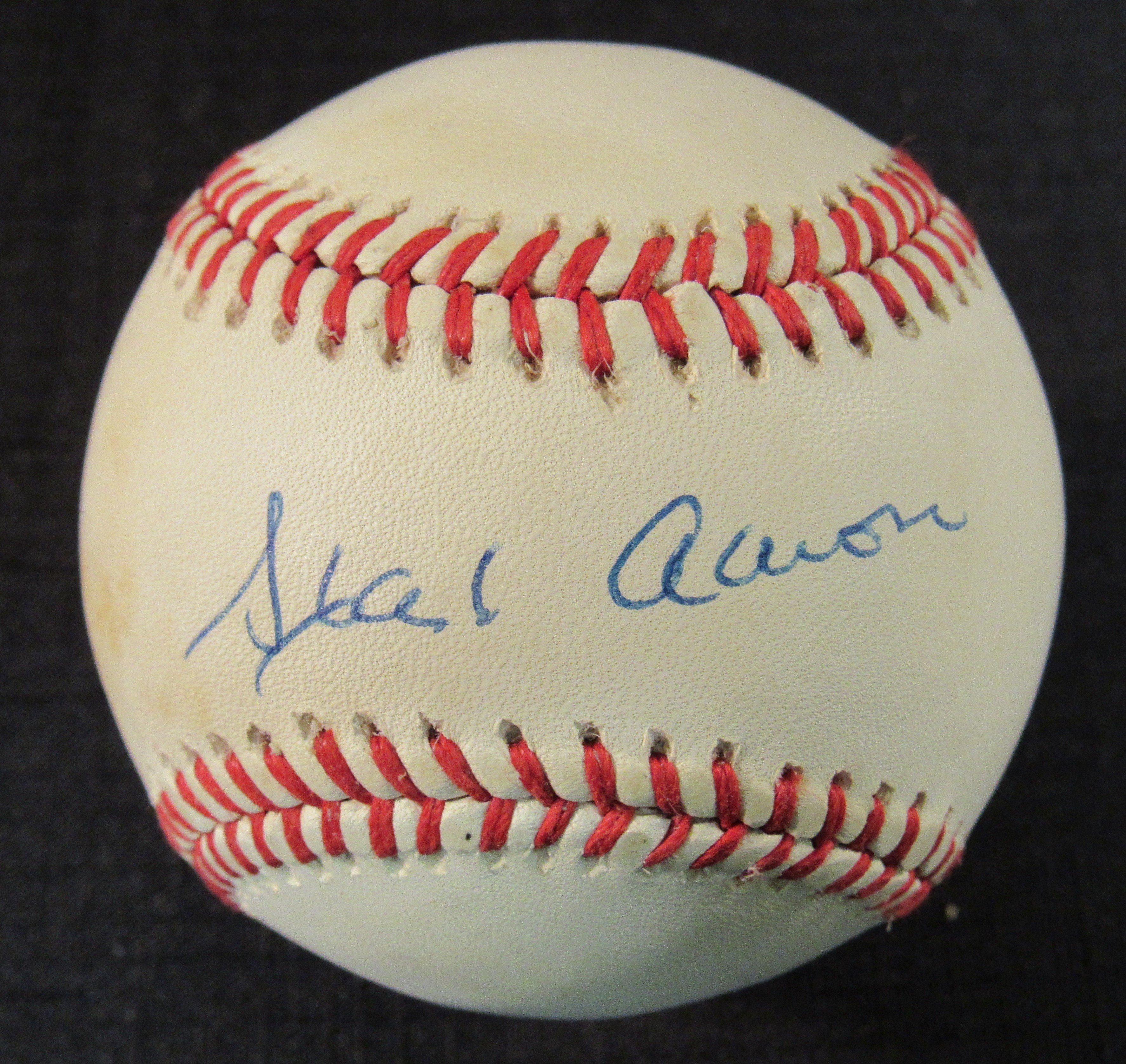 Hank Aaron Signed ONL Baseball (PSA Hologram) at PristineAuction.com Hank Aaron Signed ONL Baseball (PSA Hologram) at PristineAuction.com