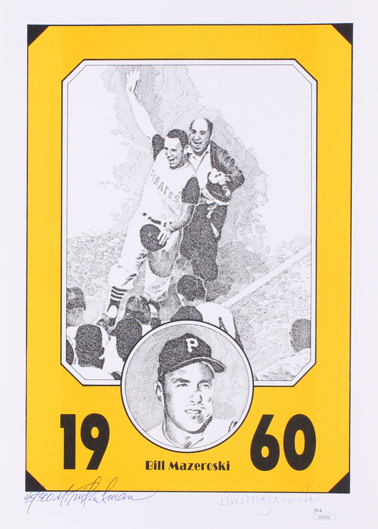Bill Mazeroski Signed LE 11x15.5 Lithograph (JSA COA) at PristineAuction.com Bill Mazeroski Signed LE 11x15.5 Lithograph (JSA COA) at PristineAuction.com