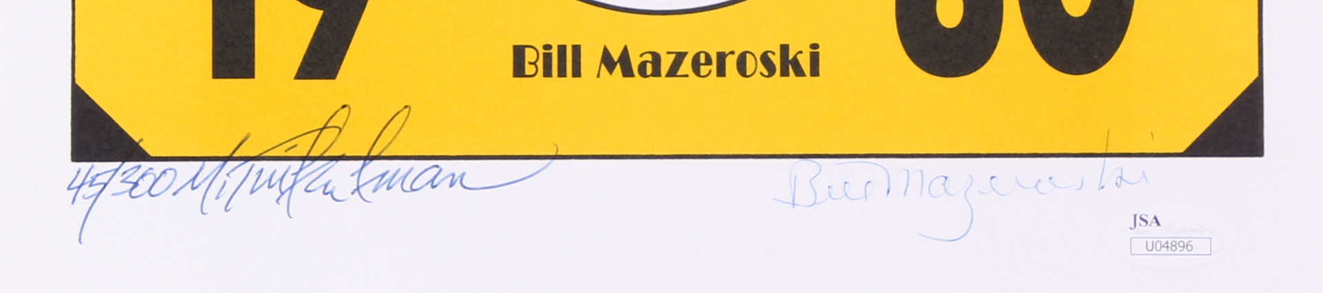 Bill Mazeroski Signed LE 11x15.5 Lithograph (JSA COA) at PristineAuction.com Bill Mazeroski Signed LE 11x15.5 Lithograph (JSA COA) at PristineAuction.com