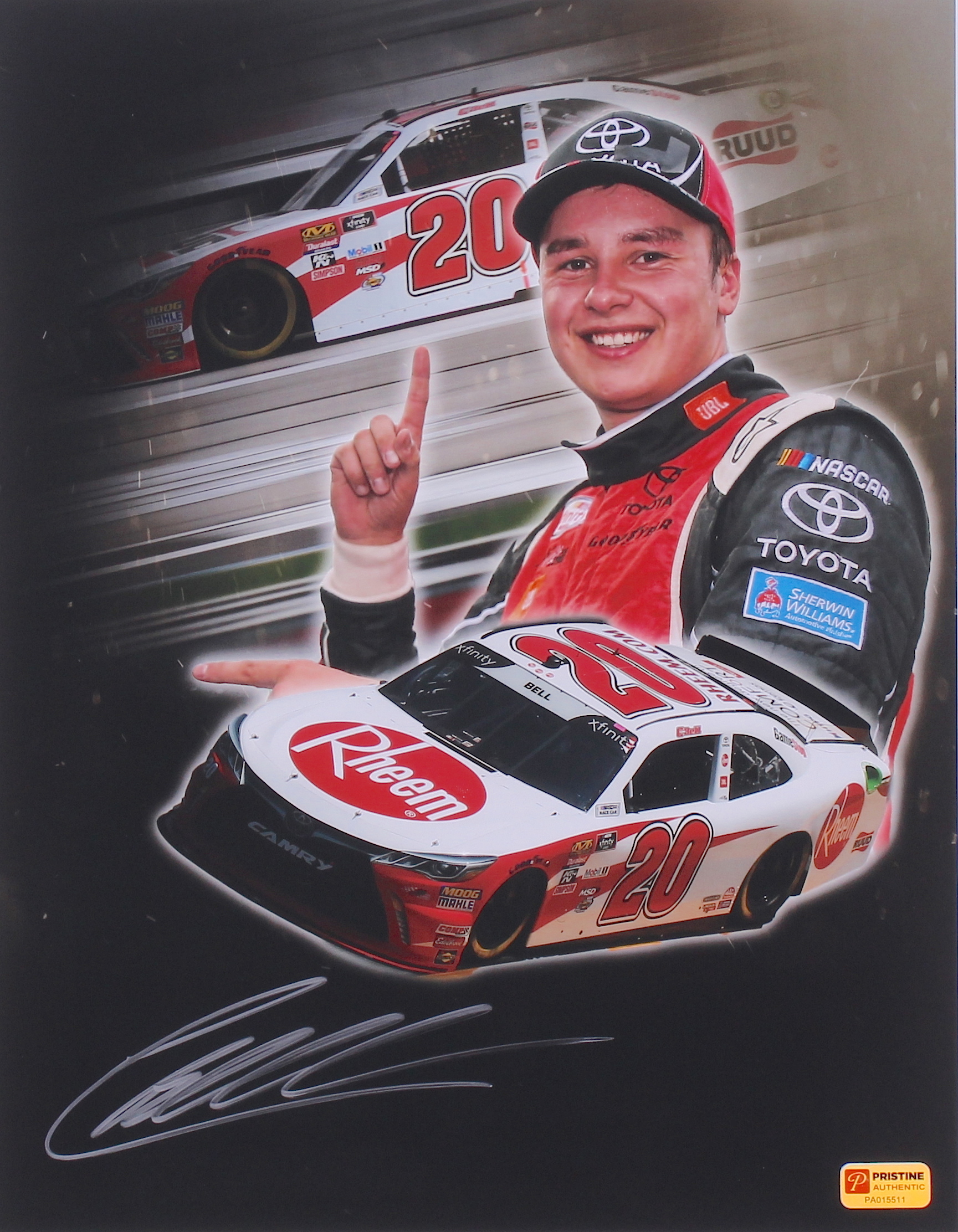 Christopher Bell Signed 2018 NASCAR 11x14 Photo (PA COA) at PristineAuction.com Christopher Bell Signed 2018 NASCAR 11x14 Photo (PA COA) at PristineAuction.com