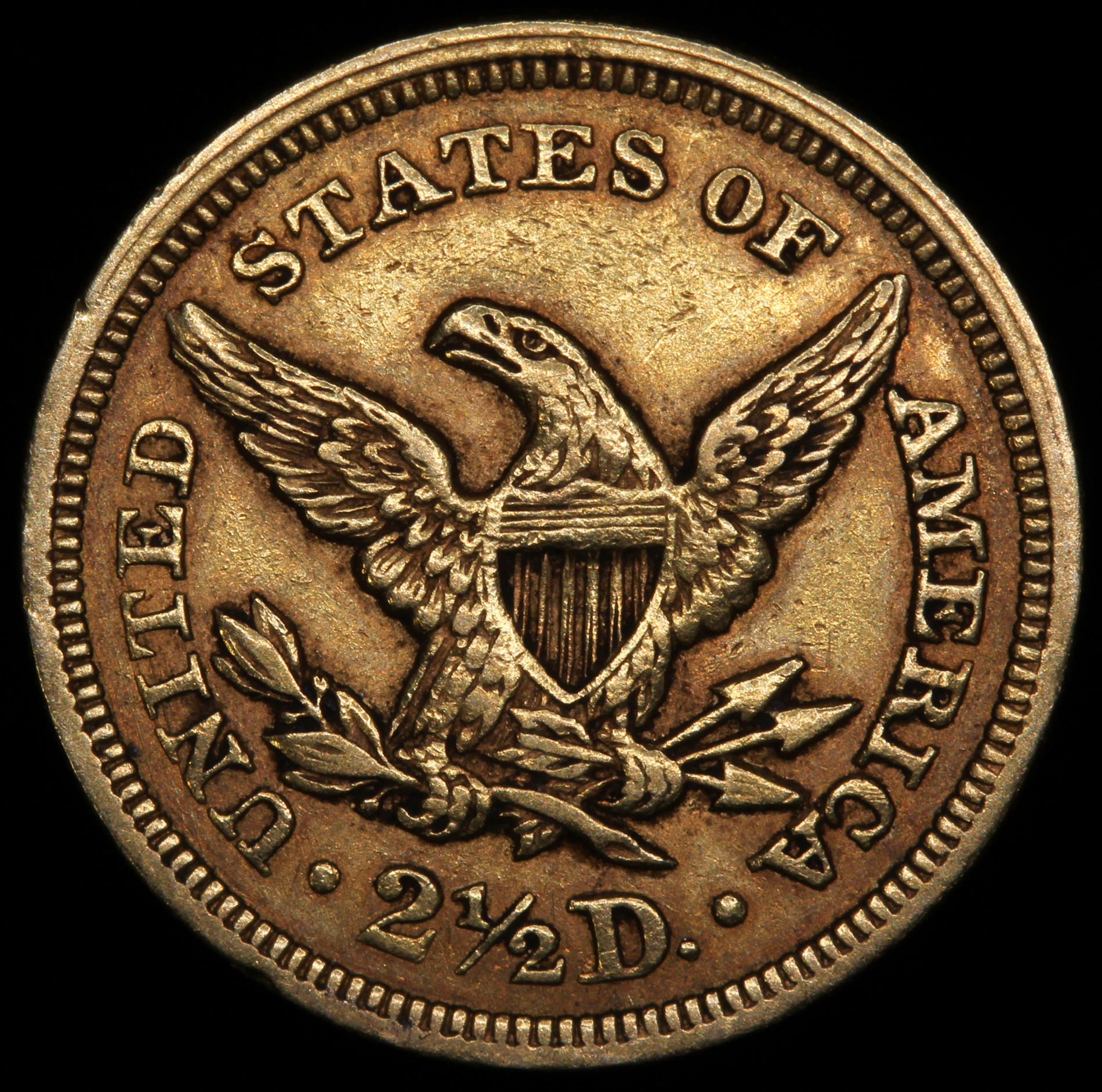 1853 $2.50 Liberty Head Quarter Eagle Gold Coin at PristineAuction.com 1853 $2.50 Liberty Head Quarter Eagle Gold Coin at PristineAuction.com