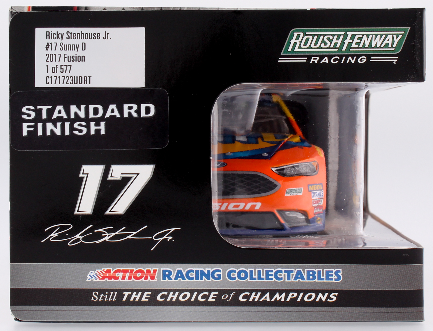 Ricky Stenhouse Jr. Signed 2017 NASCAR #17 Sunny D 1:24 LE Premium Action Diecast Car (PA COA) at PristineAuction.com Ricky Stenhouse Jr. Signed 2017 NASCAR #17 Sunny D 1:24 LE Premium Action Diecast Car (PA COA) at PristineAuction.com