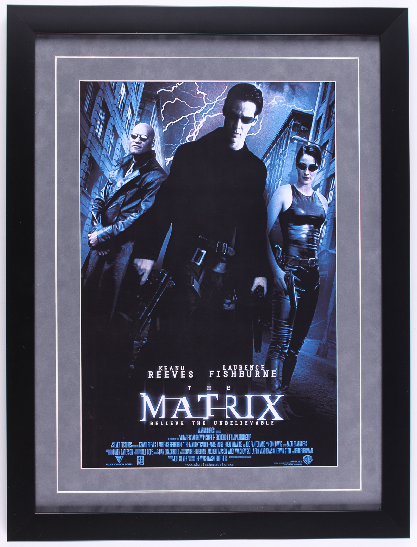 The Matrix 17x22.5 Custom Framed Movie Poster at PristineAuction.com The Matrix 17x22.5 Custom Framed Movie Poster at PristineAuction.com