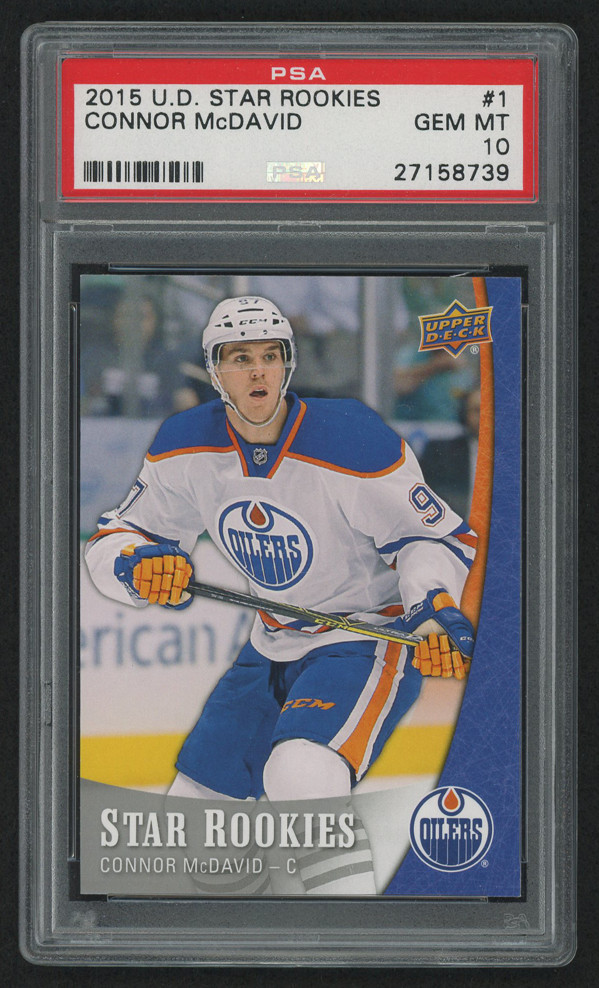 2015-16 Upper Deck Star Rookies #1 Connor McDavid (PSA 10) at PristineAuction.com 2015-16 Upper Deck Star Rookies #1 Connor McDavid (PSA 10) at PristineAuction.com