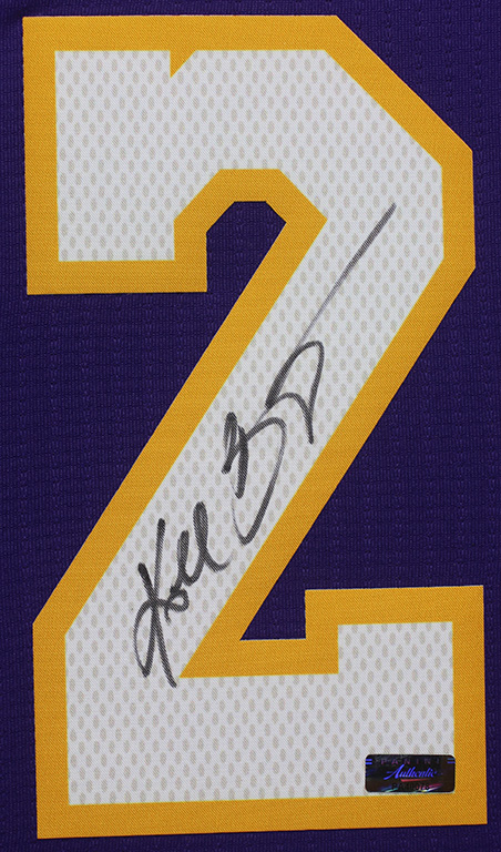 Kobe Bryant Signed Lakers 35x43 Custom Framed Nike Jersey (Panini COA) at PristineAuction.com Kobe Bryant Signed Lakers 35x43 Custom Framed Nike Jersey (Panini COA) at PristineAuction.com